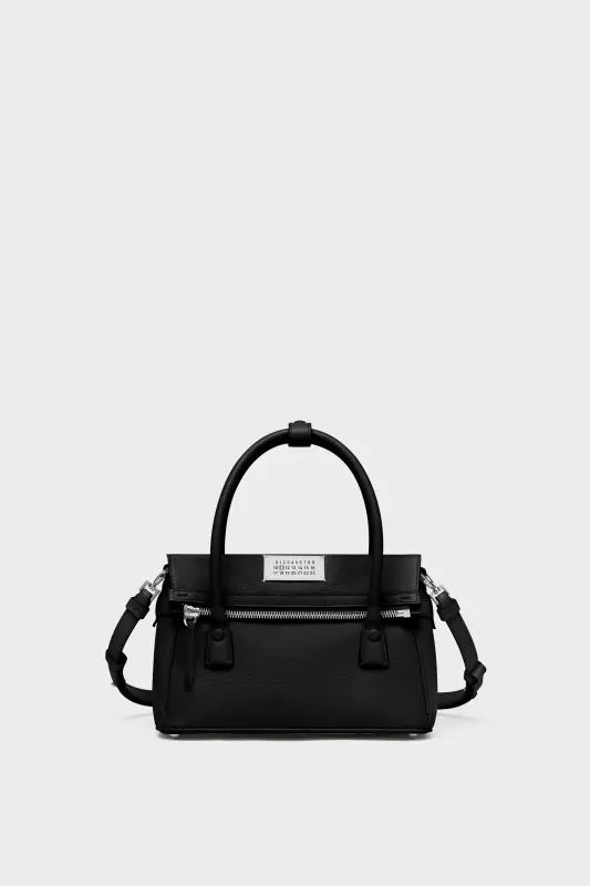 Maison Margiela Black Leather 5AC East West Small Handbag Black online