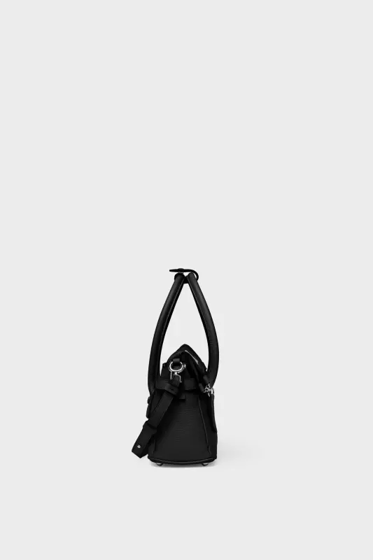 Maison Margiela Black Leather 5AC East West Small Handbag Black online