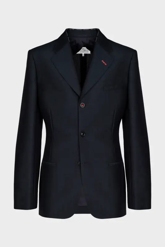 Maison Margiela Blue Wool Blazer Single-Breasted Navy Blue online