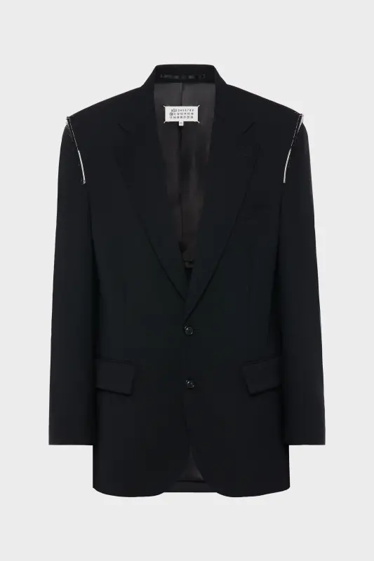 Maison Margiela Wool single-breasted blazer Black online