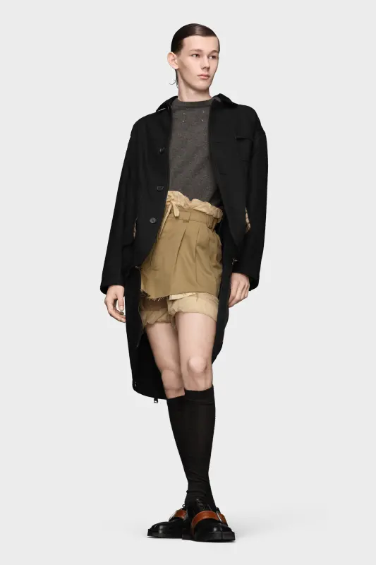 Maison Margiela Heavy Cotton Double Coat Black online