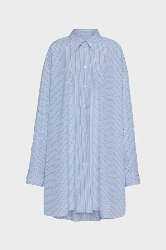 Maison Margiela Pinstripe Shirt - Cotton Poplin White Maison Margiela Pinstripe Shirt – Cotton Poplin White online
