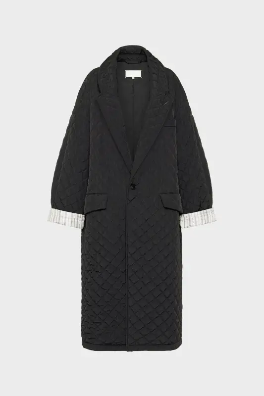 Maison Margiela Quilted coat Black Maison Margiela Quilted coat Black online
