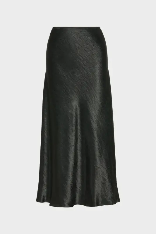 Maison Margiela Satin midi skirt Black Maison Margiela Satin midi skirt Black online