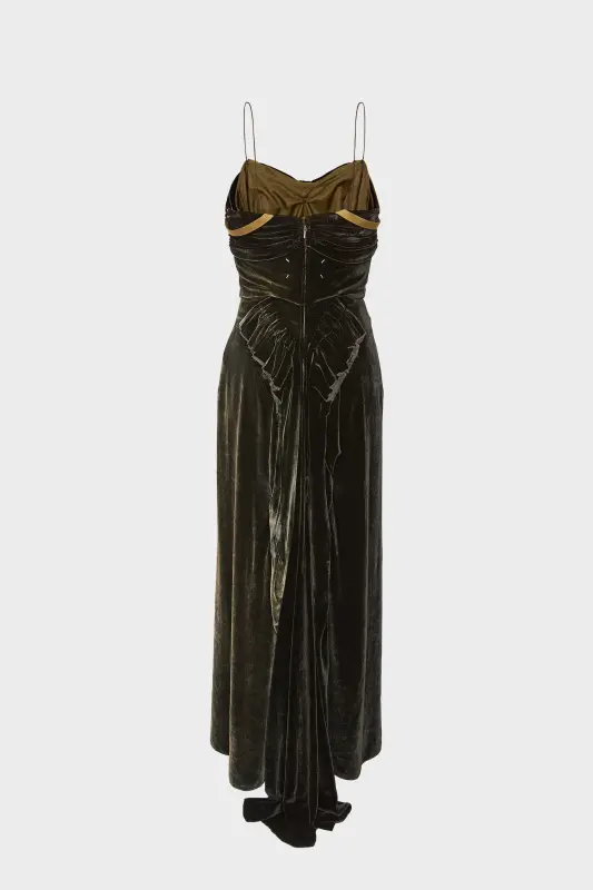 Maison Margiela Silk maxi dress Black online
