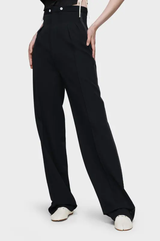 Maison Margiela Virgin wool trousers Black online