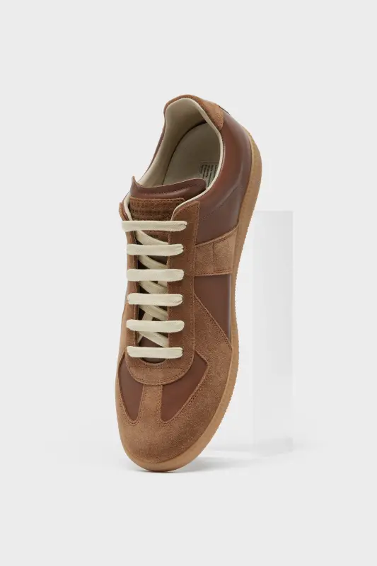 Maison Margiela Replica Sneakers Dirty Wash Adobe Brown online
