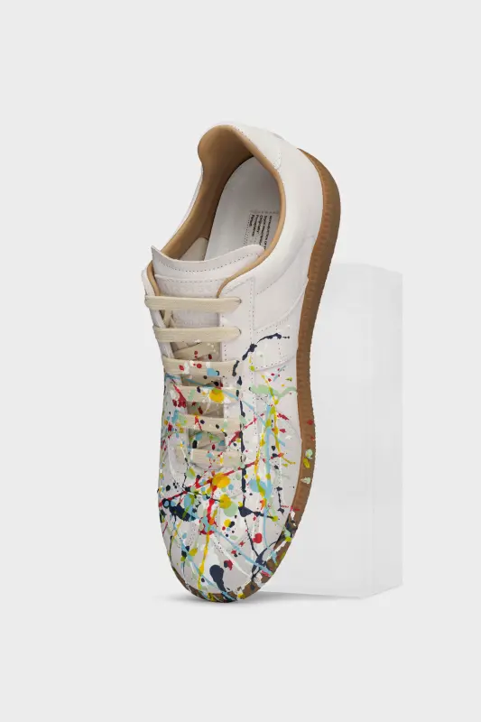 Maison Margiela Paint Drop Replica Sneakers Black White Maison Margiela Paint Drop Replica Sneakers Black White online