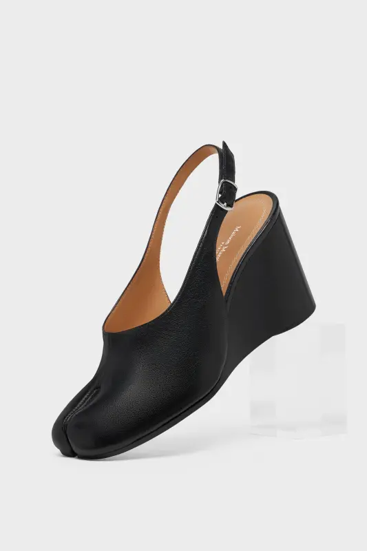 Maison Margiela TABI WEDGE SLINGBACK Black Maison Margiela TABI WEDGE SLINGBACK Black online