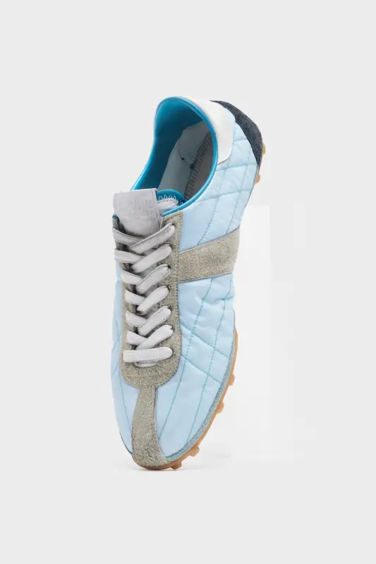 Maison Margiela Womens Gray Sprinter Sneakers Blue and white Maison Margiela Womens Gray Sprinter Sneakers Blue and white online
